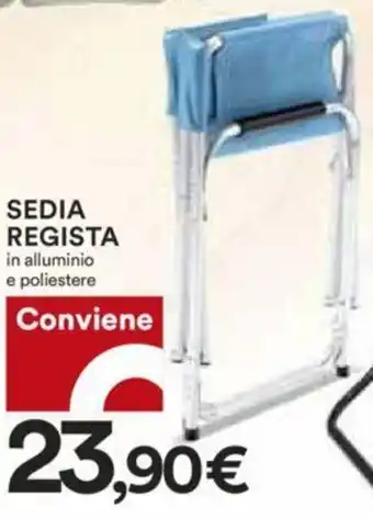 Coop SEDIA REGISTA in alluminio e poliestere offerta
