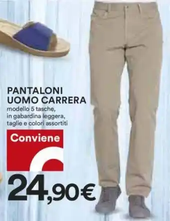 Coop PANTALONI UOMO CARRERA modello 5 tasche offerta