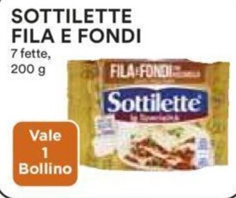Coop SOTTILETTE FILA E FONDI 7 fette, 200 g offerta