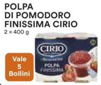 Coop POLPA DI POMODORO FINISSIMA CIRIO 2 x 400 g offerta