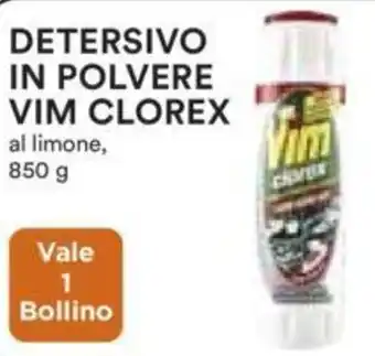Coop DETERSIVO IN POLVERE VIM CLOREX al limone, 850 g offerta