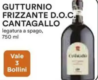 GUTTURNIO FRIZZANTE D.O.C. CANTAGALLO legatura a spago, 750 ml