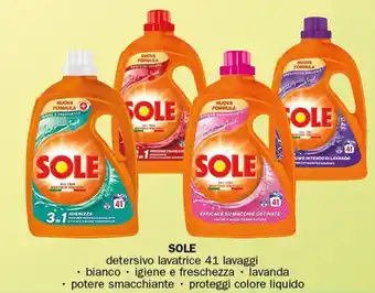 Crai SOLE detersivo lavatrice 41 lavaggi offerta
