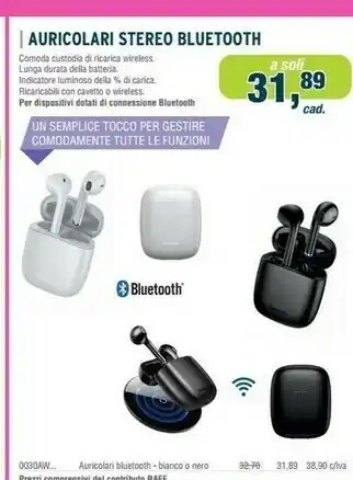 Auricolari Stereo Bluetooth