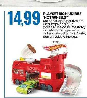 Eurospin Playset Richiudibile 'hot Wheels' offerta