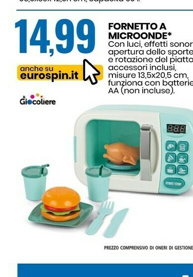 Il Giocoliere Fornetto A Microonde offerta di Eurospin