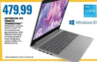 Lenovo Notebook IP3 15IML05
