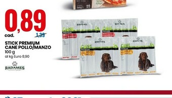 Radames Stick Premium Cane Pollo 100 G