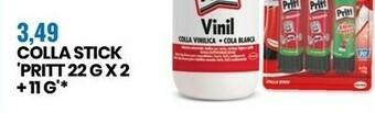 Eurospin Pritt Colla Stick 22g X 2 offerta