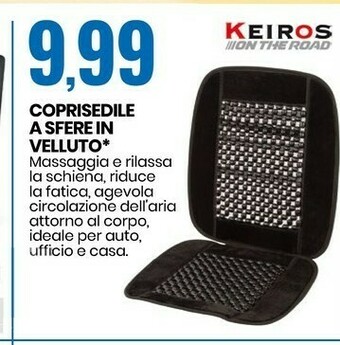 Keiros Coprisedile A Sfere Velluto