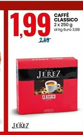 Eurospin Don jerez Caffe Classico offerta
