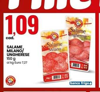 Eurospin La Bottega del Gusto - Salame Milano 150 g(ml) offerta