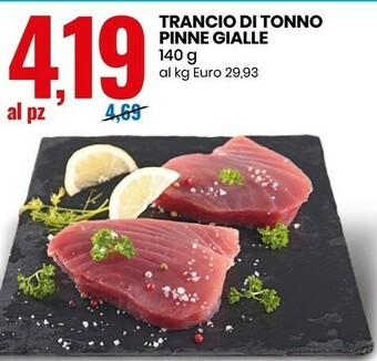 Eurospin Trancio Di Tonno Pinne Gialle offerta