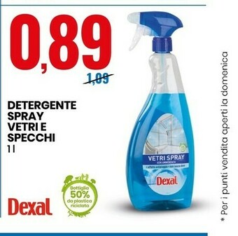 Eurospin Eurospin Detergente Spray Vetri E Specchi offerta