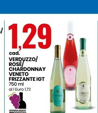 Eurospin Veneto Frizzante Chardonnay 750 Ml offerta