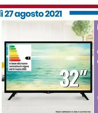 Eurospin Jvc Televisore Smart 32" Full HD LT-32VAF3O5I offerta