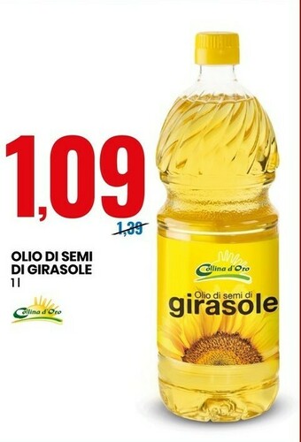 Eurospin Collina d'oro Olio Di Semi Di Girasole 1000 G(ml) offerta