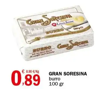 Crai GRAN SORESINA burro 100 gr offerta