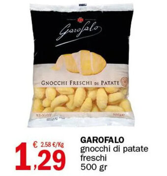 Crai GAROFALO gnocchi di patate freschi 500 gr offerta