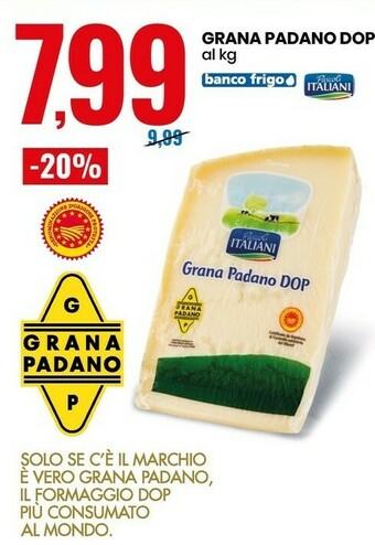 Eurospin Pascoli Italiani Grana Padano DOP offerta