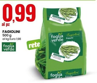 Eurospin Fagiolini offerta