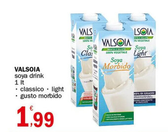 Crai VALSOIA soya drink 1 lt offerta