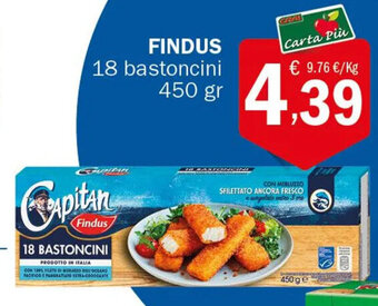 Crai FINDUS 18 bastoncini 450 gr offerta