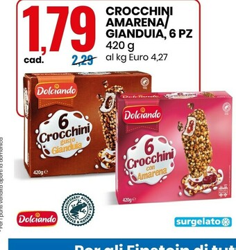 Eurospin Dolciando Crocchini Amarena / Gianduia 6 Pz offerta