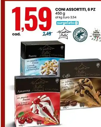 Eurospin Dolciando 6 Coni Con Panna 450 G(ml) offerta