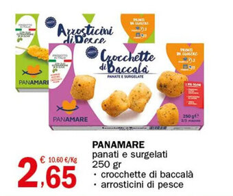 Crai PANAMARE panati e surgelati 250 gr offerta