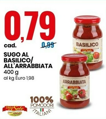 Eurospin Sugo Al Basilico / All'arrabbiata offerta