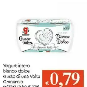 Galassia Granarolo Yogurt Intero Bianco offerta