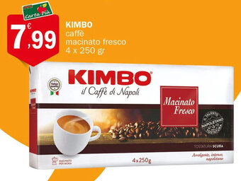 Crai KIMBO caffè macinato fresco 4 x 250 gr offerta