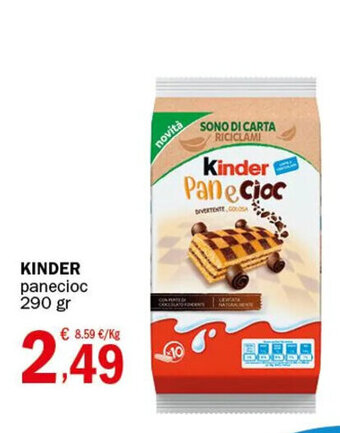 Crai Kinder Panecioc 290 gr offerta