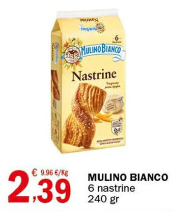 Crai MULINO BIANCO 6 nastrine 240 gr offerta