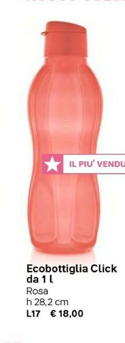Ecobottiglia Click Rosa