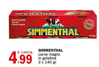 Crai SIMMENTHAL carne magra in gelatina 3 x 140 gr offerta