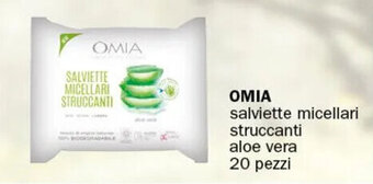 Crai OMIA salviette micellari struccanti aloe vera 20 pezzi offerta