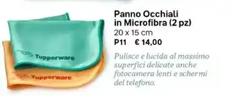 Tupperware Panno Occhiali In Microfibra 2 Pz offerta