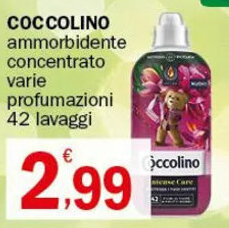 Crai COCCOLINO ammorbidente concentrato varie profumazioni 42 lavaggi offerta