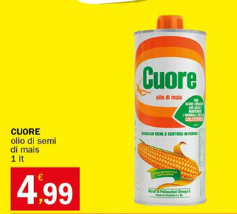 Crai CUORE olio di semi di mais 1 It offerta