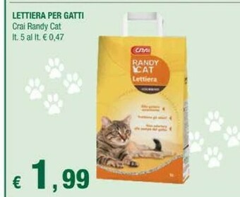 Crai Crai Lettiera Per Gatti Randy Cat offerta