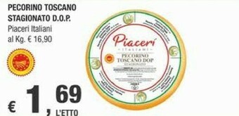 Crai Piaceri Italiano Pecorino Toscano Stagionato DOP offerta