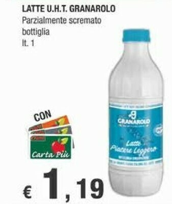 Crai Granarolo Latte Fresco Parzialmente Scremato offerta