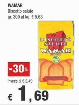 Crai Wamar Biscotto Salute 300 G(ml) offerta