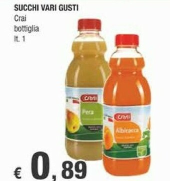 Crai Crai - Pera Succo E Polpa 1000 G(ml) offerta
