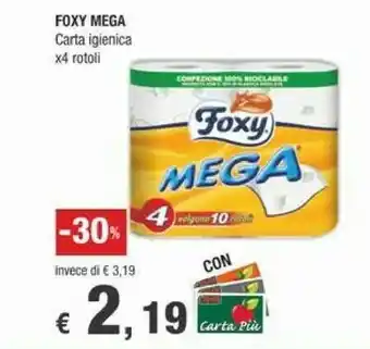 Crai Foxy Mega Carta Igienica offerta