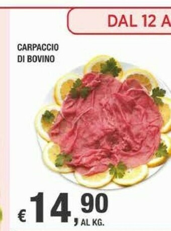 Crai Carpaccio Di Bovino offerta