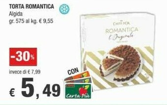 Crai Algida Torta Romantica 575g offerta