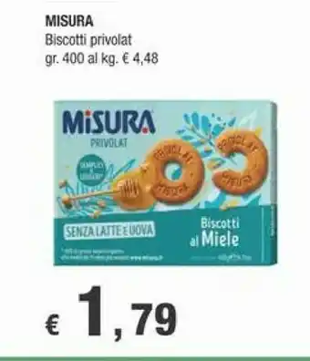 Crai Misura Biscotti Privolat Con Miele 400 G(ml) offerta